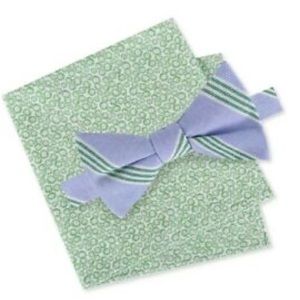 Tommy Hilfiger Julio Bow Tie & Pocket Square Set